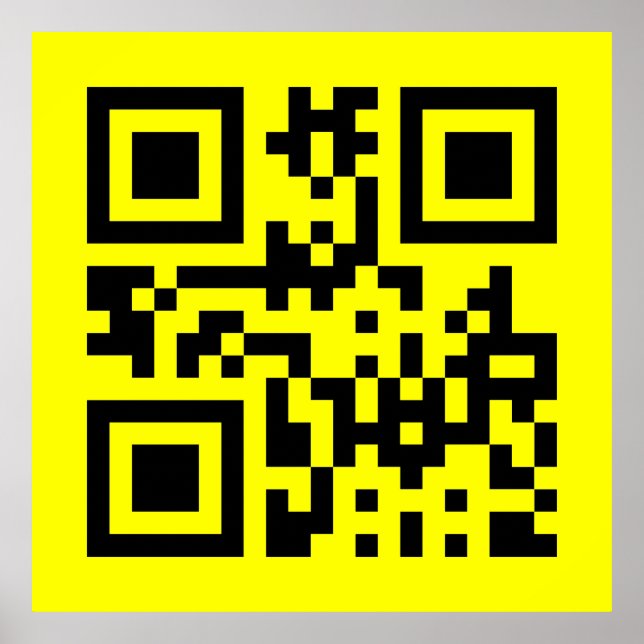 Inverted ☻ Happy Face -- QR Code Poster (Front)