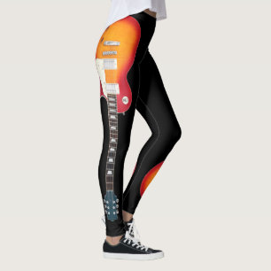 INVERTED ICONIC SUNBURST ELECTRIC GUITAR LEGGINGS
