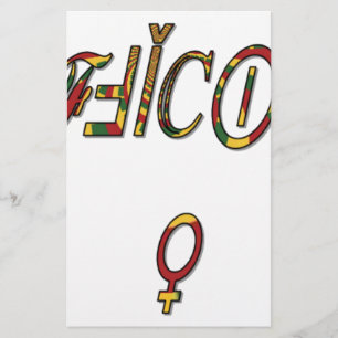 Inverted "OFFICIAL" Female Symbol Art Print Stationery