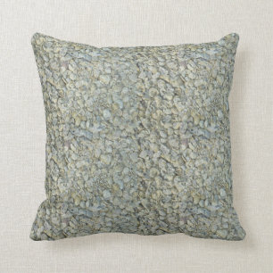 Inverted Oyster Shells Abstract Throw Pillow
