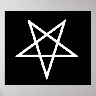 Inverted Pentagram Poster