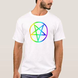 Inverted Rainbow Pentagram T-Shirt
