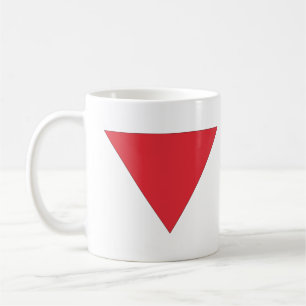 Inverted Red Triangle Coffee Mug
