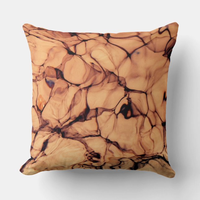 Inverted Sparkling Blue Water Throw Pillow (Front)