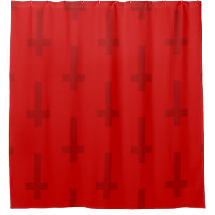 inverted upside down cross red