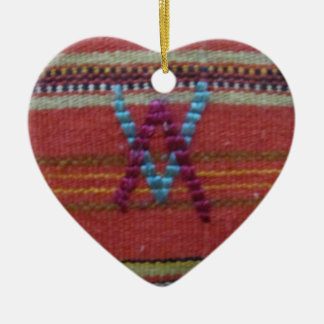 Inverted V's Ceramic Ornament