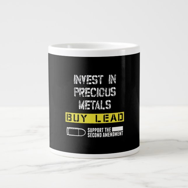 invest in precious metals buy lead support the sec large coffee mug (Front)