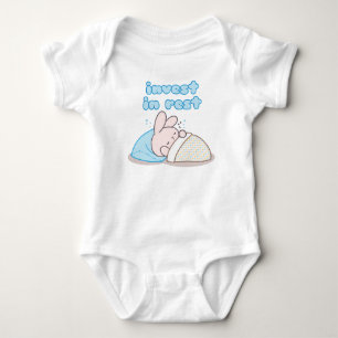 Invest in Rest with Snoozy Bunny Baby Bodysuit