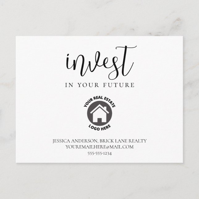 Invest in Your Future Real Estate Farming Postcard (Front)