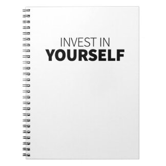 Invest in Yourself Quote Art Investing Encourageme Notebook