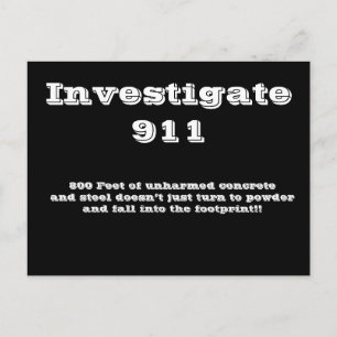 Investigate 911 postcard