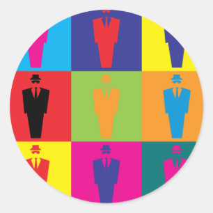 Investigations Pop Art Classic Round Sticker