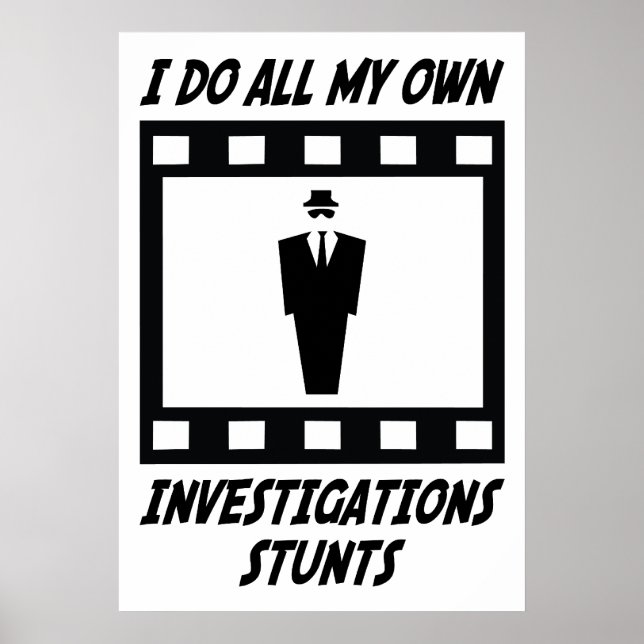 Investigations Stunts Poster (Front)