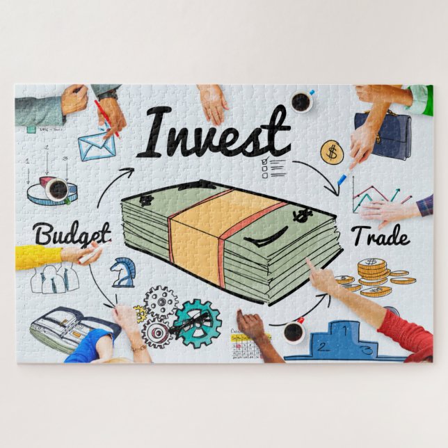 Investing Trading Stock Market Cryptocurrency Jigsaw Puzzle (Horizontal)