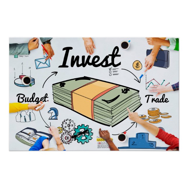 Investing Trading Stock Market Cryptocurrency Poster (Front)