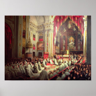 Investiture of King Alfonso XII Poster