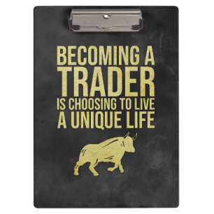 Investor Becoming A Trader Clipboard