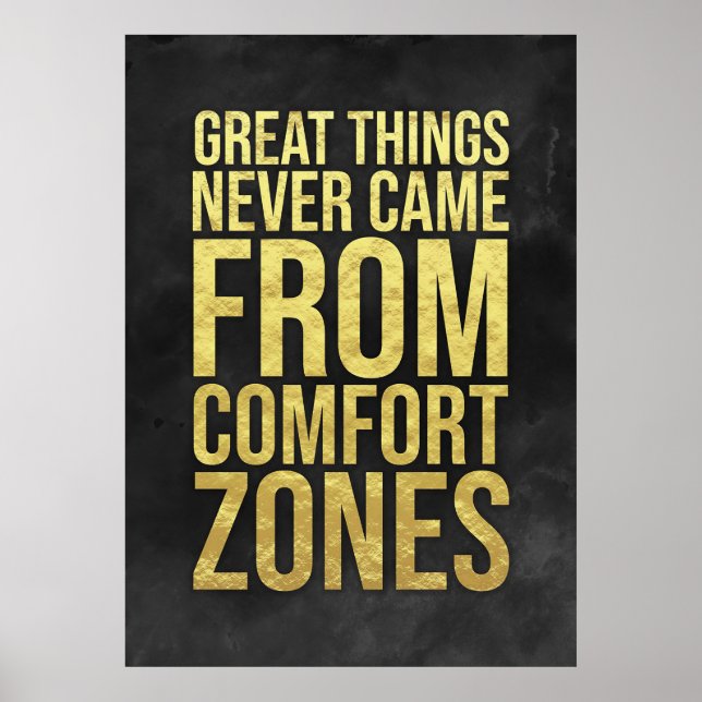 Investor Comfort Zones Poster (Front)