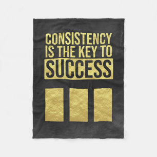 Investor Consistency Is The Key To Success Fleece Blanket