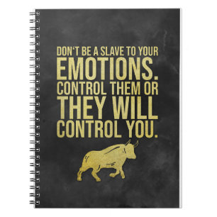 Investor Control Your Emotions Notebook