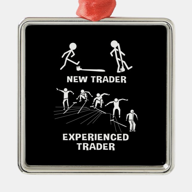 Investor Experienced Trader Metal Ornament (Front)