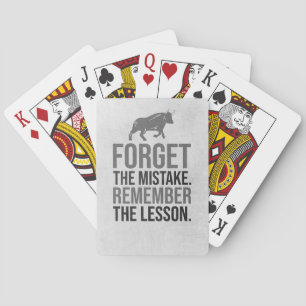 Investor Forget The Mistake Playing Cards