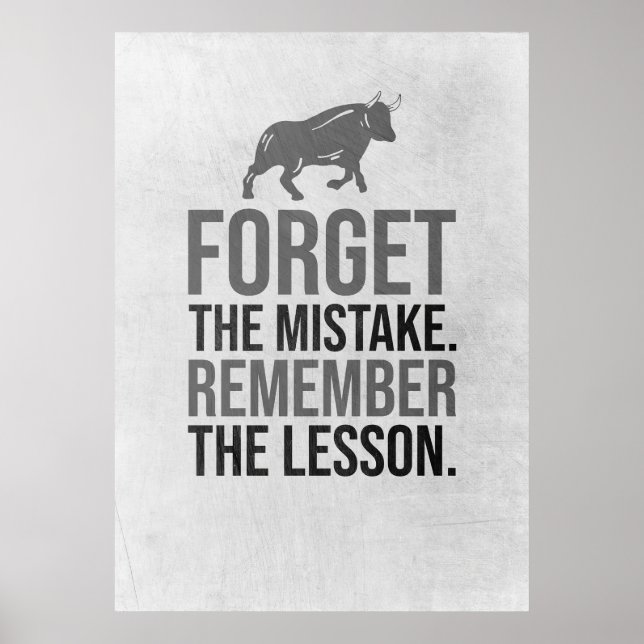 Investor Forget The Mistake Poster (Front)