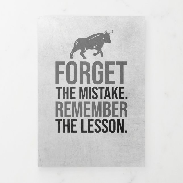 Investor Forget The Mistake Tri-Fold Card (Cover)