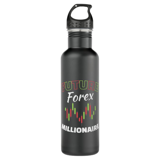 Investor Future Forex Millionaire 710 Ml Water Bottle (Front)