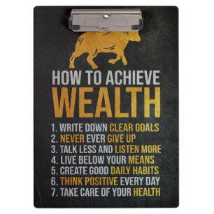 Investor How To Achieve Wealth Clipboard