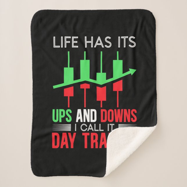 Investor I Call It Day Trading Sherpa Blanket (Front)