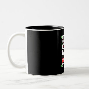 Investor Power Of A Old Man Who Trades Stocks Two-Tone Coffee Mug