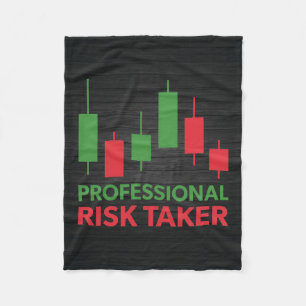 Investor Professional Risk Taker Fleece Blanket