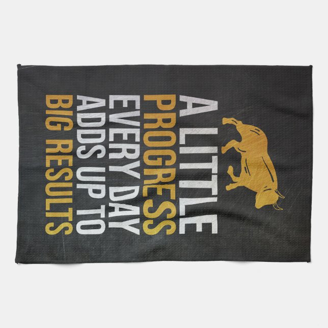 Investor Progress Big Results Kitchen Towel (Horizontal)
