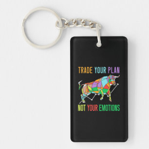 Investor Trade Your Plan Keychain