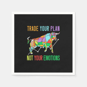 Investor Trade Your Plan Napkin