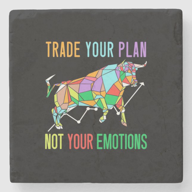Investor Trade Your Plan Stone Coaster (Front)