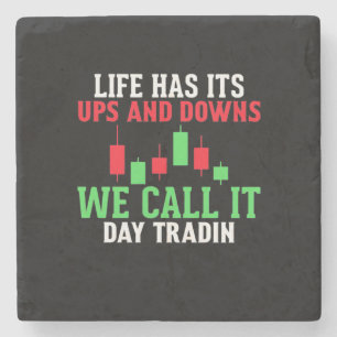 Investor We Call It Day Trading Stone Coaster