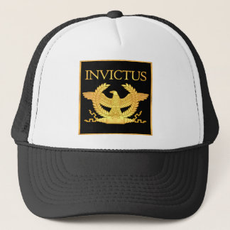 Invictus Eagle on Black Trucker Hat