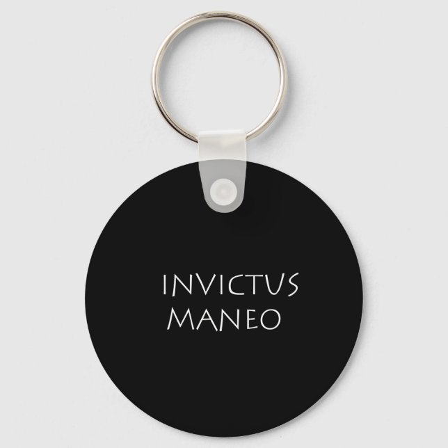 Invictus maneo keychain (Front)