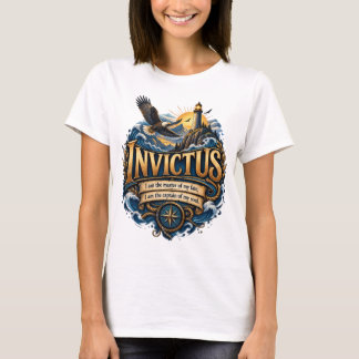 Invictus Master of My Fate Inspirational Art T-Shirt