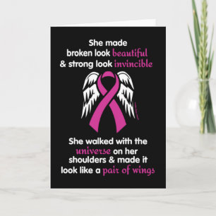 Invincible/Her...Breast Cancer Card