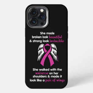 Invincible/Her...Breast Cancer iPhone 13 Pro Max Case