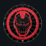 Invincible Iron Man Dartboard<br><div class="desc">Iron Man | The iconic Iron Man logo featuring his mask,  in red.</div>