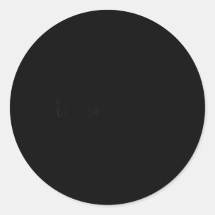 Invincible - Motivational  Classic Round Sticker