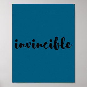 Invincible - Motivational Poster