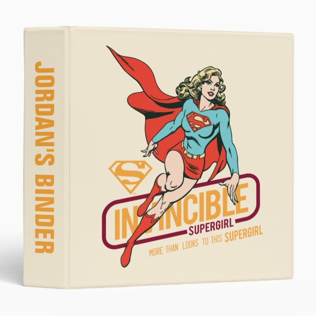 Invincible Supergirl Retro Graphic Binder (Front/Spine)