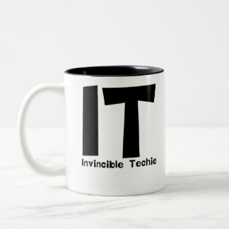 Invincible Techie Computer Information Technology. Two-Tone Coffee Mug
