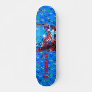 ♣☼☠INVINCIBLE Tiger Brilliant Skateboard☠☼♣ Skateboard