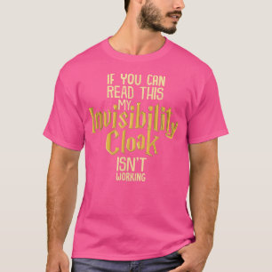 Invisibility Cloak Shirt Geek Book Movie Lover TSh